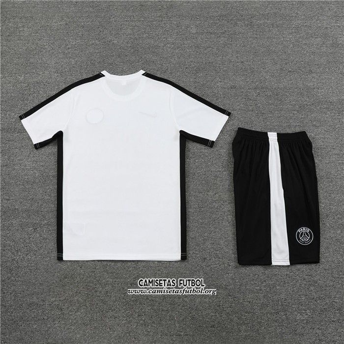 Chandal del Paris Saint-Germain Manga Corta 2023/2024 Blanco - Pantalon Corto